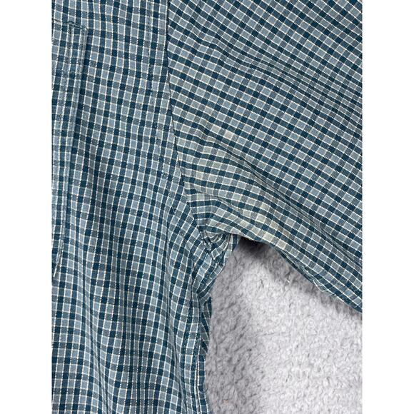 Columbia Mens Size M Long Sleeve Button Down Shirt Blue/Green Plaid - Picture 6 of 10